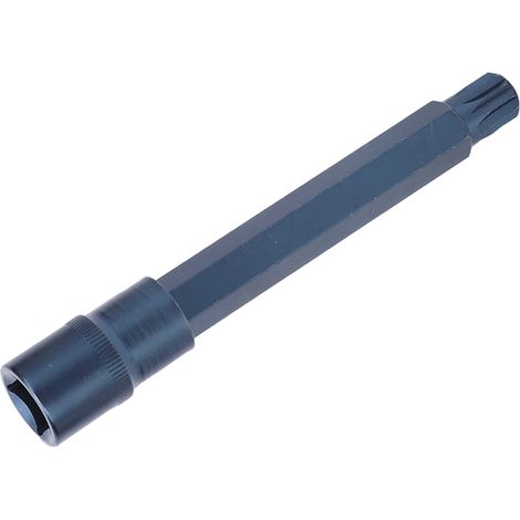Embout de douille 12 pans en acier allié S2 pour tournevis électrique, finition bleuie, 1/2 x 150 x M14 (1/5)