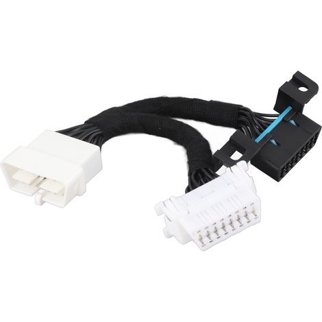 OBD2-Verlängerungskabel (16-polig, Stecker/Buchse), OBD-Adapter, 0,5 m / 1,64 ft, ABS, 12–24 V (1/5)