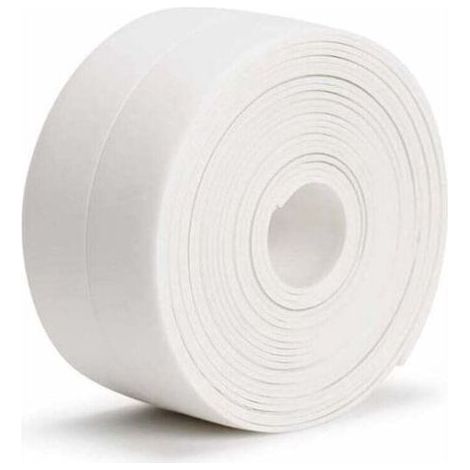 Ruban Adhésif étanche (320x3.8cm) Bande Bande Etancheite Autocollante pour Salle De Bain et Cuisine Ruban D\\'étanchéité étanche et Résistant à la Moisissure, Pour coin baignoire ou bor (1/4)