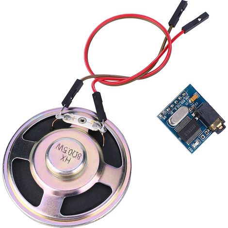 Module de Synthèse Vocale SYN6288 – Conversion Texte-Audio avec Prononciation Réaliste pour DIY, Arduino et Automobile – Module Son + Haut-Parleur (avec câble) (1/5)