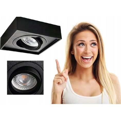 Spot encastré Mini Gord - Noir - Aluminium - Réglable 30° - Éclairage moderne (1/5)