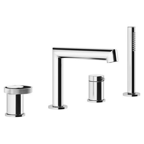 Gessi Anello Mitigeur monocommandé sur gorge à 4 trous avec bec