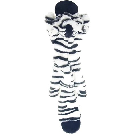 Juguete para perros, sonido chirriante, material de felpa resistente, cebra (1/2)