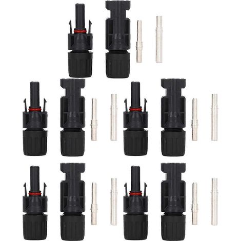 5 Sets Solarstecker (männlich/weiblich), IP67 wasserdicht, PV-Panel-Kabelstecker, 1000 V Hochspannung, 45 A