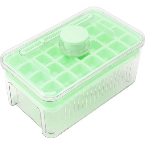 Set mit 2 grünen Eiswürfelformen aus ABS und PET mit einfacher Entnahme, für Whisky, Cocktails und kalte Getränke (1/5)