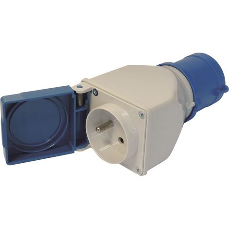 Adaptateur compact male ce17 / femelle 2p + t
