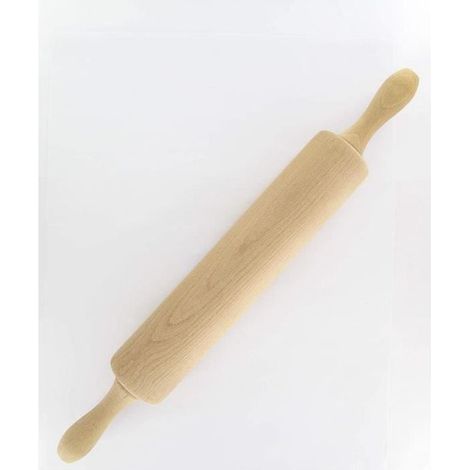 Rouleau à pâtisserie 6x44,5cm en Bois de hêtre, Beige, 46 x 6 x 6 cm (1/4)