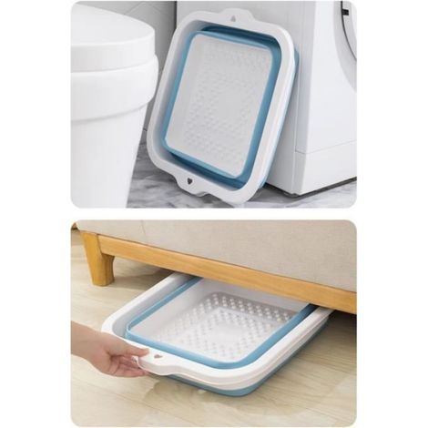 Bassin De Bain De Pieds - Silicone Pliable - Pour Adulte - Capacité Double Pieds - 660 G (1/4)