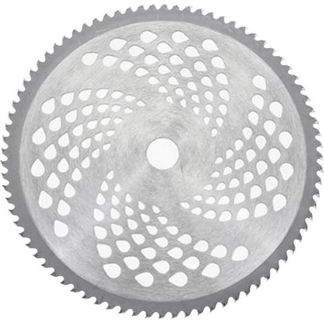 Lame de débroussailleuse en alliage à 80 dents – Lame universelle pour débroussailleuses à dos et latérales – Accessoire pour le débroussaillage et les travaux d'entretien des terrains (1/3)