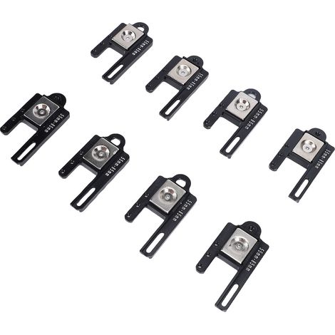 Kit de 8 supports de carrosserie magnétiques réglables pour crawler RC 1/8 et 1/10 (noir) (1/5)
