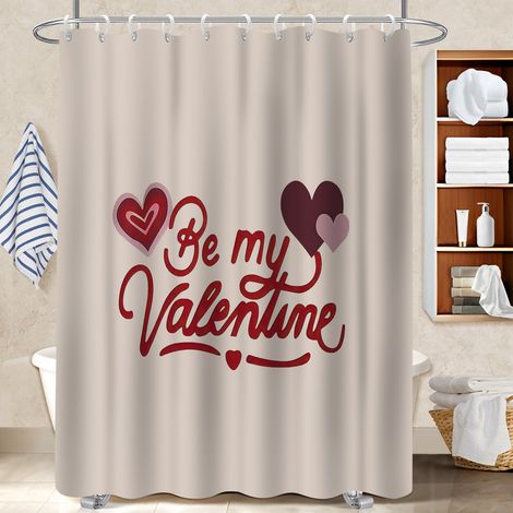 Rideau douche polyester 180x180 avec motif cache baignoire pour salle de bain moderne (1/5)