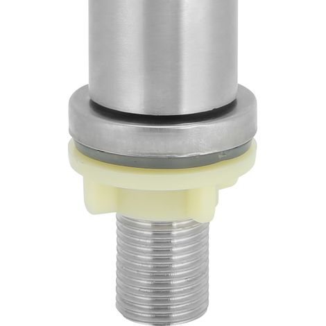 Edelstahl-Waschtischarmatur G1/2 Zoll – Schlichte und robuste Armatur für Küche und Bad, silberfarben mit ergonomischem Design (1/5)