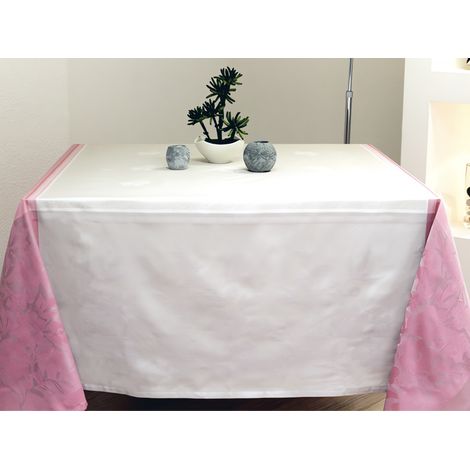 Nappe carrée jacquard Teflon BRIGNOLES figuier par VENT DU SUD