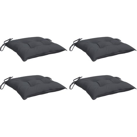 vidaXL Chair Cushions 4 pcs Anthracite 50x50x7 cm Oxford Fabric