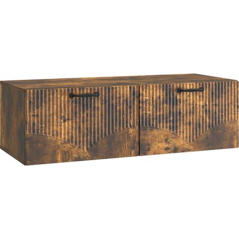Maison Exclusive - Mobile Porta TV da Muro Rovere Fumo 98 x 41 x 30 cm (1/5)