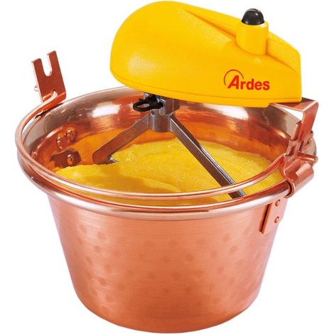 Ardes AR2460 Paiolo Elettrico in Rame per Polenta e Marmellata 2,5 L 15 W 2 rpm Ø 26 cm 4-8 persone Made in Italy colore Rame (1/10)
