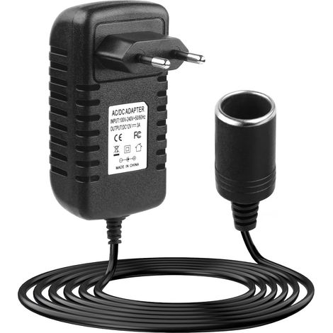 36 W Cigarette Lighter Socket Adapter 12 V 3 A, 230 V to 12 V Power Supply Transformer Cigarette Lighter Converter AC/DC Adapter Converter for Car Devices Air Compressor 12 V (1/5)