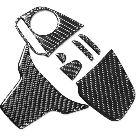Pommeau de volant et cache-interrupteur en fibre de carbone, compatibles avec Honda Civic 10e génération FC/FK 2016-2019 (1/5)