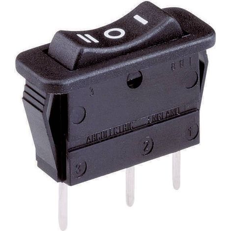 Arcolectric (Bulgin Ltd.) C1520 VB AAB Interrupteur à bascule C1520 VB AAB 250 V/AC 16 A 1 x On/Off/On permanent/0/permanent 1 pc(s) D77747 (1/6)
