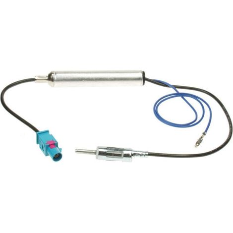 Adaptateur Antenne ASG5DIN DIN M Fakra M Amplifie compatible avec Audi Citroen Seat Skoda VW