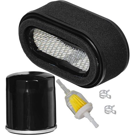 JJDD Filtre à air Combo Filtre à Carburant pour Kawasaki FD440V FD501V John Deere LX172 LX173 LX176 LX178 LX186 LX188 Remplace 11013-2206 11013-2134 MIU11377 49065-2078 (1/5)