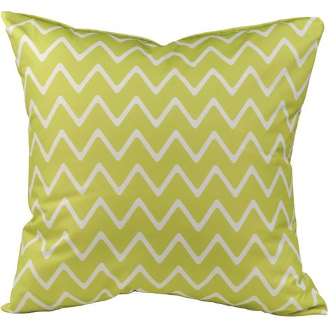 Gardenista - Cuscini da esterno per interni ed esterni, Cuscini quadrati resistenti all'acqua con imbottitura, Cuscini per divani stampati da giardino 60x60 cm, Cuscini sparsi per esterni - Lime