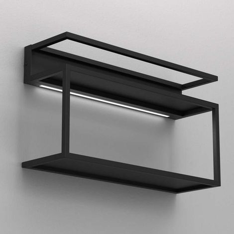 [NEUWERTIG] B-Ware Luminex Wandleuchte Shelf LED Wandlampe Designer Leuchte schwarz 60cm lang (1/2)