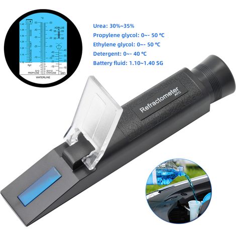 Réfractomètre antigel pour voiture, testeur multifonctionnel de liquide de refroidissement automobile, dispositif de Test de liquides de batterie de détergent d'urée et de propylène Glycol (1/5)