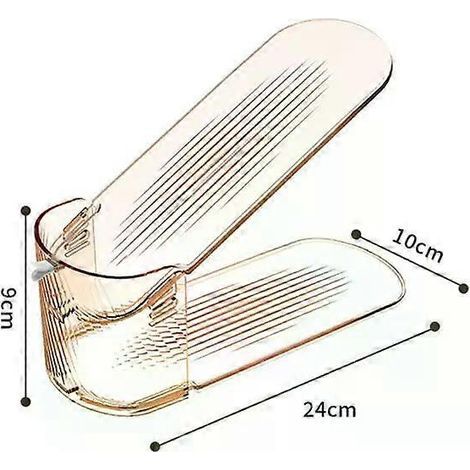 Étagère à chaussures intégrée avec support. meuble de rangement pour chaussures. étagère à chaussures amovible à double niveau et réglable. gain de place (1/5)