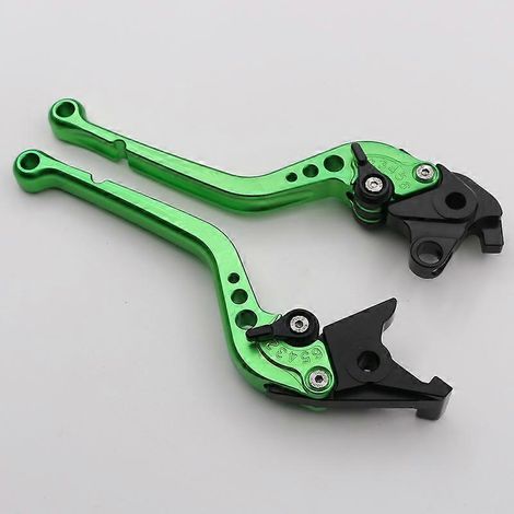 Convient pour moto Honda CB1100, réglage modifié, accessoires de poignée de levier de frein, d'embrayage et de klaxon en alliage d'aluminium (vert 3) (1/5)