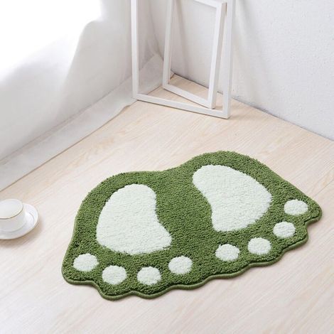 (67 x 48 cm) Rutschfeste Badematte, schnelltrocknende Küchenmatte für Bad und Küche. Weiche Muster absorbieren Wasser. Rutschfeste Badewannenmatte. (1/5)
