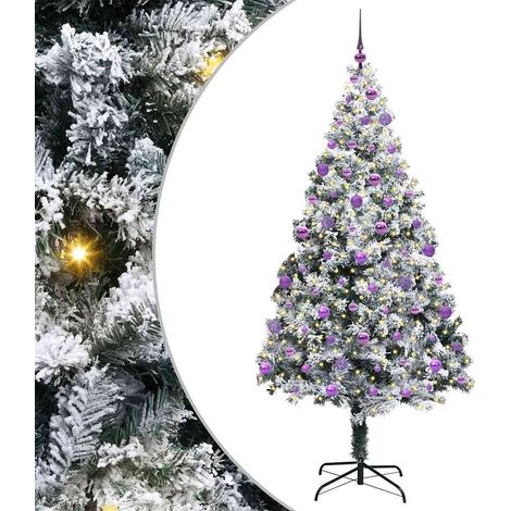 Sapin de Noël,Arbre de Noël artificiel Vert 210 cm PVC, Acier et Plastique CFW91898 (1/5)