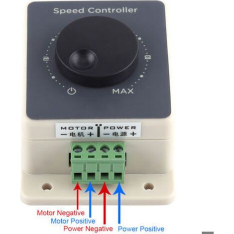 Contrôleur de vitesse, interrupteur réversible réglable, commande de moteur à balais à modulation de largeur d'impulsion (PWM) cont (1/5)