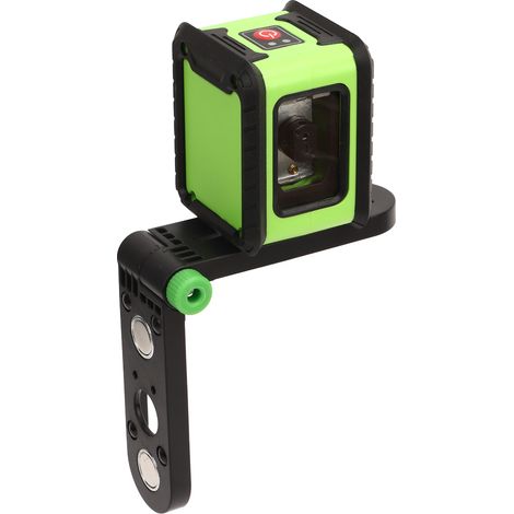 Grüne Lichtstrahl-Wasserwaage mit L-Winkel-Stativ, selbstnivellierend, IP54, automatischer grüner Lichtkreuz-Nivellierer, 5 m (1/5)