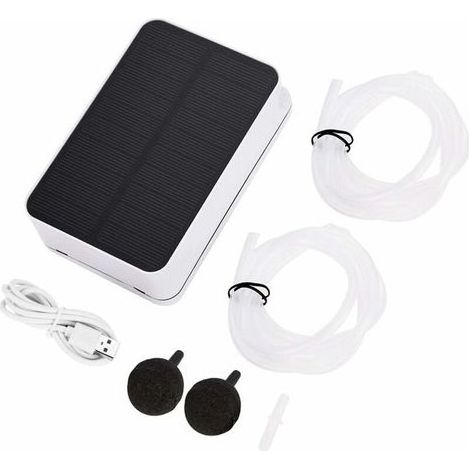 Oxygénateur solaire étanche pour piscine – Pompe à air 2200 mAh – Panneau solaire pliable 100° – Économie d'énergie et respectueux de l'environnement (1/5)