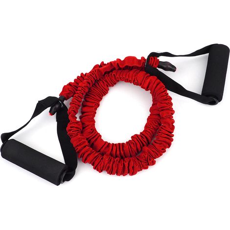 Élastique Fitness Résistance 15lb Rouge - Bande Élastique Yoga Puissance Anti-Rupture Intérieur (1/5)