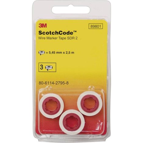3M Rollos de Marcado Amarillo para Cables 7500 uds