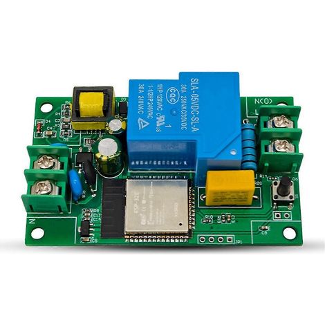 Module relais monocanal ESP32, alimentation AC220V 30A, module relais Wi-Fi/Bluetooth, kit de développement (1/5)