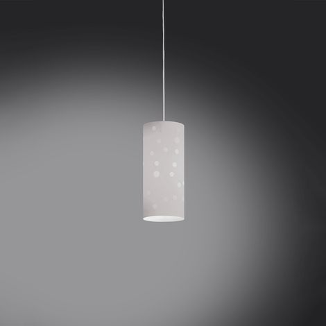 Sospensione Moderna Pois Polilux ® Bianco Materie Plastiche 1 Luce E27