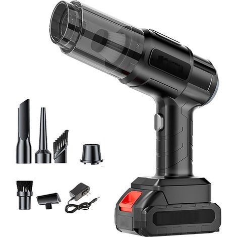 Aspirateur de Voiture Portable sans Fil – Puissant aspirateur à Main 35 000 Pa pour Voiture, Mini kit de Nettoyage 7 en 1, pour intérieur et Poils d'animaux (1/5)