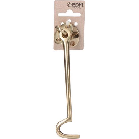 Chiusura per barca 150 mm in ottone lucido con pendente in cartone EDM
