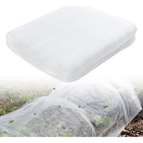 2.5x10m Filet à Insectes de Jardin, Filet Anti Insecte Filet de Protection des Potager Grillage Fin Protection Insectes et Oiseaux pour légumes, Fruits, Plantes, Serre (1/5)