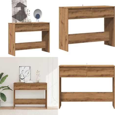 vidaXL Konsolentisch Artisan-Eiche 100x35x76,5 cm Holzwerkstoff (1/5)