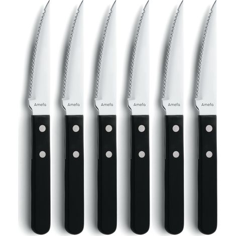Amefa 6 schwarze Steakmesser (1/3)