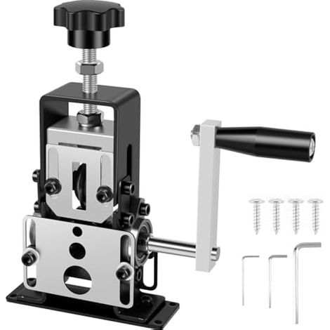 Machine à dénuder manuelle de 0,2 à 2,5 cm, pince à dénuder à manivelle alimentée par perceuse, éplucheur de fil de cuivre pour recyclage du cuivre