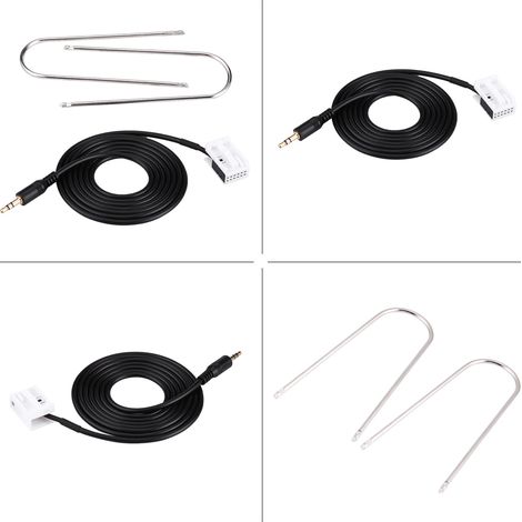 Câble Audio AUX avec outils de démontage autoradio pour Peugeot 307 308 407 C2 C5 Citroën (1/4)