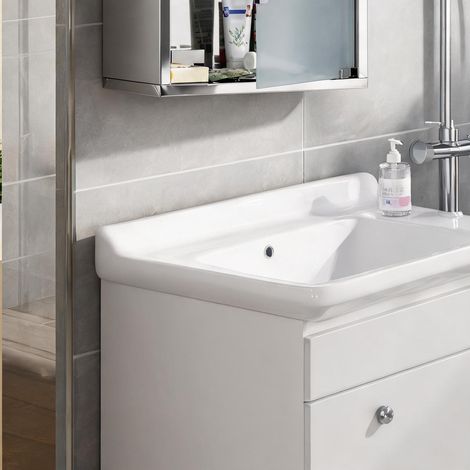 Meuble de salle de bain 3 niveaux 30 x 18 x 50 cm (1/5)
