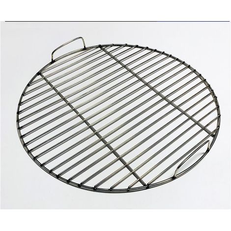 Grille ronde en acier inoxydable 304 avec pince à griller de 40 cm de diamètre Accessoires pour barbecue (1/5)