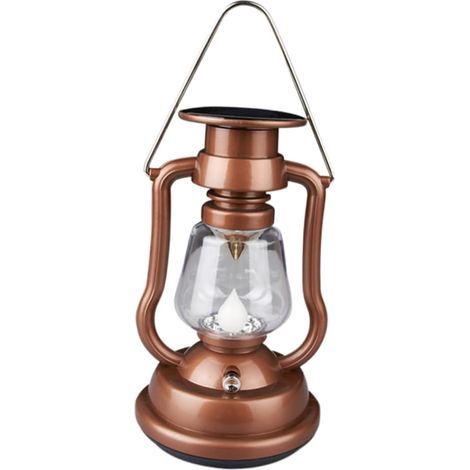Lampe Solaire Portative Extérieur Lampe De Jardin Rétro Décorative Pour Camping