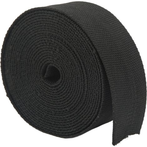 Manchon thermique en fibre de verre 16mm noir, gaine protectrice extensible pour câbles et tuyaux d'huile auto, 7,5m (25ft) (1/5)